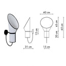 Axyaa Japanese Style Nordic Designer Wall Lamp for Home Decor Lighting