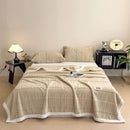 Axyaa Soft Velvet Double-Sided Fleece Blanket & Pillowcase Set for Warmth & Luxury