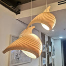 Axyaa Loft Wooden Pendant Light for Staircase, Living Room, Dining Table - Creative Designer Light