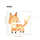 Axyaa Fox Friend Clouds Wall Decal Watercolor Vinyl Nursery Print Kids Room Decor