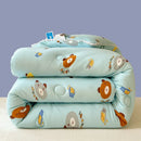 Axyaa Cartoon Print Comforter: Soft All-Season Quilt for Adults & Kids