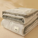 Axyaa Plaid Milk Velvet Winter Blanket | Single & Double, Thick, Feather Core | Spring & Autumn Blanket