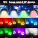 Axyaa 14LEDs Waterproof RGBW Par Light: DMX Sound Control Stage Effect for Disco Club