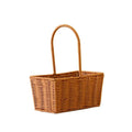 Axyaa Handwoven Rattan Basket with Handle: Hanging Organizer for Home, Toilet, and Sundries