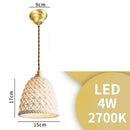 Axyaa Ceramic Nordic LED Pendant Lamp for Home Decor & Indoor Lighting
