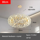 Axyaa Crystal Dandelion Chandelier: Luxury Living Room Bedroom Decor & Restaurant Light
