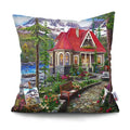 Axyaa Rustic Landscape Print Pillowcase