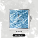 Axyaa 10" 3D Wave Wall Clock - Creative Decorative Tabletop Clock