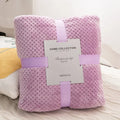 Axyaa Solid Yellow Flannel Throw Blanket 300GSM Soft Warm Plaid Square Bed Thickness