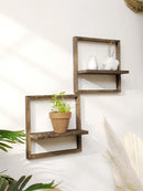 Axyaa Rustic Wall Storage Floating Shelves Bedroom Kitchen Display Small Wall Mounted