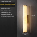 Axyaa Elegant Black Gold Marble Wall Sconce for Villa Bedroom & Living Room