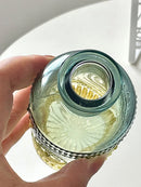 Axyaa Retro Art Glass Flower Vase for Living Room Decor