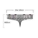 Axyaa Stone Crystal LED Chandelier Staircase Living Room Light