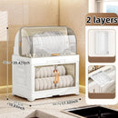 Axyaa Multi-Tier Bowl Rack: Large Capacity, Collapsible Dish Drying & Storage for Kitchen