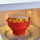 Axyaa Silicone Popcorn Bucket with Lid - High Quality Kitchen Tool