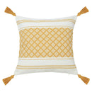 Axyaa Tufted Knit Tassel Cushion Cover 45x45cm Linen Throw Pillowcase