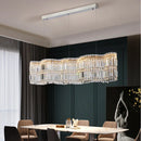 Axyaa Luxury Gold Crystal LED Chandeliers for Living Dining Bedroom Decor