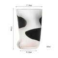 Axyaa Kawaii Cat Claw Leg Glass Cup - 10oz Frosted Cat Foot Print Mug
