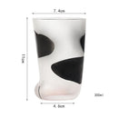Axyaa Kawaii Cat Claw Leg Glass Cup - 10oz Frosted Cat Foot Print Mug