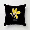 Nordic Daisy Print Pillow Cover by Axyaa - Modern Floral Cushion for Living Room