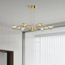Golden Glass Balls Pendant Chandelier for French Bedroom Living Room by Axyaa