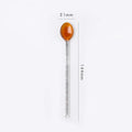 Axyaa Glass Dinnerware Spoon Set - Long Handle Kitchen Accessories
