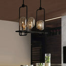 Axyaa Retro Kitchen Pendant Light for Coffee Bar Restaurant - Industrial Glass Hanging Lamp