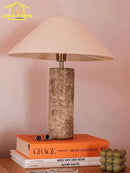 Axyaa Marble Table Lamp LED E27 Modern Designer Desk Light for Home Decor