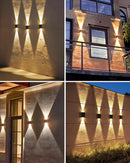Axyaa Solar Wall Lamp: Waterproof Outdoor LED Light for Street, Balcony, Garden, and Villa