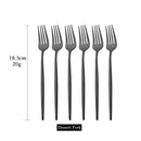 Axyaa Stainless Steel Mirror Dessert Fork Set for Stylish Dining