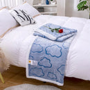 Axyaa Cloud Net Wave Coral Fleece Blanket: Soft, Warm Sofa Comfort for All Seasons