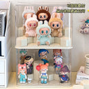 Axyaa Labubu Dustproof Doll Box: Clear Display Stand for Vinyl, Plush & Blind Toys
