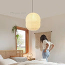 Axyaa Rice Paper Pendant Lamp Hanging Light with E27 Bulb