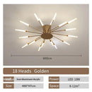 Axyaa Fan-shaped LED Ceiling Lamp Indoor Lighting Modern Nordic Creative Fixture