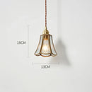 Axyaa Nordic Glass LED Pendant Lights - Modern Copper Hanging Lamp for Home & Restaurant