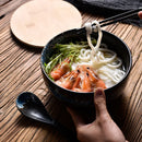Axyaa Ceramic Noodle Bowl with Lid