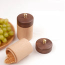 Axyaa Solid Wood Toothpick and Cotton Swab Box – High-End and Convenient