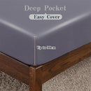 Axyaa Bamboo Fitted Sheet Double Queen Size Luxury Mattress Cover