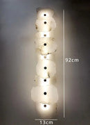 Spanish Marble Wall Light by Axyaa - Elegant Alabaster Lighting for Living Room, Bedroom & Corridor