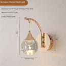 Axyaa Crystal Ball Wall Lamp: Elegant LED Decorative Lighting for Home Décor