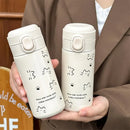 Axyaa Cute Cat Stainless Steel Thermal Water Bottle - Hot & Cold Drinkware
