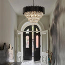 Axyaa Nordic Luxury Crystal Pendant Light LED Chandelier Vintage Fixture