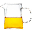Axyaa Clear Glass Fair Cup with Handle & Strainer for Chinese Tea Brewing
