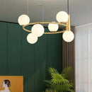 Axyaa Glass Ball Pendant Ring Light for Home Decor