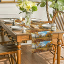 Axyaa Deciduous Sunshine Table Runner: Elegant Dining Table Decor for Kitchen & Weddings