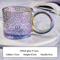 Axyaa Ins Style Big Ears Cup, Round Niche Glasses, Sunflower Coffee Mug