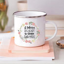 Axyaa Teacher Gift Enamel Mug - Creative Coffee Cup for School and Home