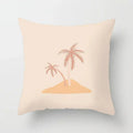 Axyaa Geometric Flower Leaves Cushion Cover - Desert Sunrise Cactus Pillowcase