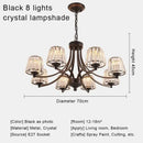 Axyaa Crystal Golden Pendant Lights - Modern Minimalist American Light Luxury Fixtures