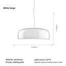 Axyaa Glossy Nordic Aluminum Pendant Light for Dining Room Decor